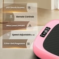 thumbnail image 5 of CoolHut Vibration Plate Exercise Machine, Mini Whole Body Workout Wave Vibration Plate with Loop Bands & Remote, Vibration Plate for Weight Loss, Shaping, Toning, Pink, 5 of 6
