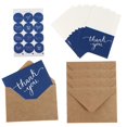 thumbnail image 4 of LEEYNEER Blue Wedding Thank You Cards with Envelopes Smooth to Write and Touch Elegant Design for Wedding 16 Pcs, 4 of 8