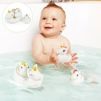 Timy 4 Pcs Bath Toy Toddlers Unicorn Floating Water Spray Toys for Boys & Girls Shower Time, Pool Party Toy