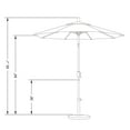thumbnail image 3 of California Umbrella 7.5' Aluminum Pole Patio Umbrella in Champagne, 3 of 3