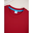 thumbnail image 6 of TSSOE Boys Solid Color Short Sleeve T-shirt Kids Summer Casual Crewneck Tee Tops for Outdoor Playwear Red 100, 6 of 7