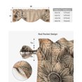 thumbnail image 5 of Floral Daisy Retro Minimalist Kitchen Valance Curtain Window Valance for Living Room Bedroom Tie Up Valance Curtain, 5 of 6