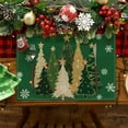 thumbnail image 6 of HomeKingdee Xmas Trees Snowflakes Winter Placemats, Seasonal Pink Christmas Table Mats for Party Kitchen Dining Decoration, 6 of 6