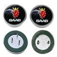 thumbnail image 2 of 2PCS 68mm Carbon Badge for SAAB 93 9-3 95 9-5 2003-2010 Car Front Bonnet and Rear Boot Badge Emblem Sticker 12844161 12785871, 2 of 6