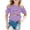 Purple, variant on 100 Day Of School Shirt Kids Boys Girls Graphic Print Short Sleeve Tee Shirt Casual Crewneck Top School Season Tshirts 1-13 Years