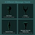 thumbnail image 4 of Pistola de Masaje Portátil Silenciosa con 6 Velocidades y 4 Cabezales, Ideal para Aliviar Dolor Muscular, Batería Recargable de Larga Duración, Color Verde, Fácil de Usar., 4 of 6