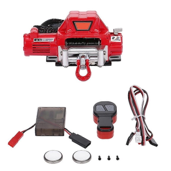 Metal Automatic Winch Wireless Remote Controller System for 1:10 RC Crawler Car Axial SCX10 90046 TRX4