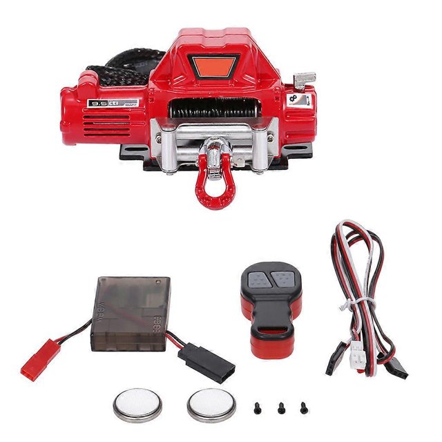 Metal Automatic Winch Wireless Remote Controller System for 1:10 RC Crawler Car Axial SCX10 90046 TRX4