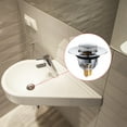 thumbnail image 3 of Wash Basin Strainer Washbasin Drain Bounce Core Bathroom Accessories Filter Converter Stainless Steel Spring Pop Up Basin, 3 of 5