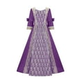 thumbnail image 1 of EGNMCR Robes de Soirée pour Femmes, Robes Formelles pour Femmes, Costume de Performance de Soirée pour Femmes Grande Taille COS Robe de Costume Évasée à Manches Longues Unie à Col Rond Longues Robes Robe pour Femmes, 1 of 4