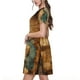 thumbnail image 2 of Easygdp Antique Map Adventure Scene para Vestido Transpirable de Mujer, Vestido Suelto de Manga Corta con Pliegues y Bolsillos para el Verano, 2 of 6