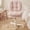 C-Light Pink, variant on Ultifit Adjustable Vanity Chair with Double-layer Thick Cushion, Teddy Velvet Office Desk Chair With Backrest & Wheels, Armless Swivel Computer Chair, Light Pink