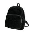 thumbnail image 1 of GGOOB - Mochila pequeña para mujer, bonita mochila estética, pequeña mochila de pana, Negro -, Retro, 1 of 5