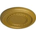thumbnail image 3 of Ekena Millwork 12 5/8"OD x 1 1/8"P Federal Roped Small Ceiling Medallion (Fits Canopies up to 6"), Hand-Painted Pharaohs Gold, 3 of 7