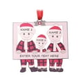 thumbnail image 1 of Personalised Family Christmas Tree Xmas Decoration Ornament - Shovel 2,3,4,5,6 K2N8, 1 of 7