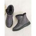 thumbnail image 3 of Kesitin Ladies Waterproof Snow Boots Winter Warm Booties Slip On Shoes for Women Size 4.5-11, 3 of 6