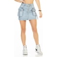 thumbnail image 5 of Mini Falda Tipo Cargo Stone Bajo Mezclilla Stretch, 5 of 5