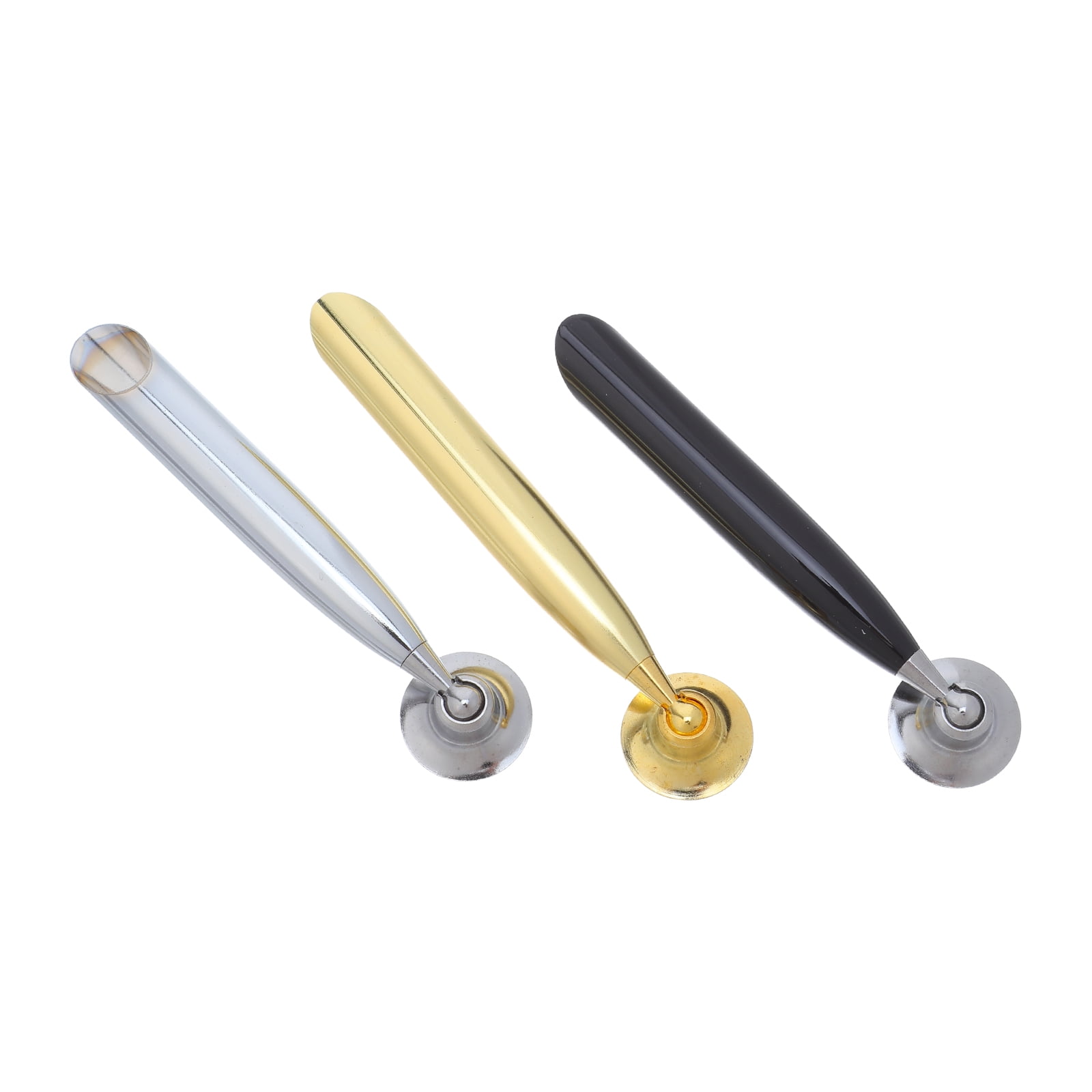 WEUVEB 3Pcs Desktop Metal Pen Organizer Vintage Fountain Pen Holder for Writing and Signing