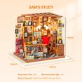 thumbnail image 4 of Rowood Kit de Maison de Poupée Miniature Diy Échelle 1:24 Kits de Construction - Sam'S Study, 4 of 5