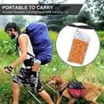 thumbnail image 5 of YFYANG Adult Microfiber Portable Travel Towel, Orange Fruit Texture Quick Dry Towel with Hiking Buckle PVC Pouch, 16" x 31.5", 5 of 6