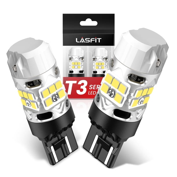 Bombilla LED LASFIT T3 7443 7440 24 W 2000 LM 6000 K blanca (2 unidades)