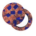 thumbnail image 2 of Balery Vintage USA Flag Fundas de asiento para taburete de bar redondo de tela de terciopelo ajustables que protegen de arañazos y manchas para sillas de 14 a 17 pulgadas.-13 inch, 2 of 7