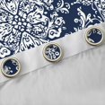 thumbnail image 4 of Manfei bohemian Flowers Curtains Pack of 2 (42x84 Each),Victorian Baroque Damask Curtains Blackout,Blue White Bedroom Curtains For Girls Kids,Luxury Bedroom Decor, 4 of 6