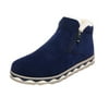 DZT1968 Men Winter Warm Boots Casual Waterproof Anti-Slip Shoes Plush Snow Boots(Plz note that the size is small)