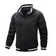 thumbnail image 1 of Chaqueta de hombre con cuello alto de moda casual a rayas., 1 of 3