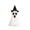 B001- Clear (A), variant on Halloween Home Decor Indoor, Halloween Ghost Decorations, Halloween Mantel Decor, Indoor Halloween Table Decorations, Sheer Mesh Ghost Figurine with Cartoon Eye Cutouts, Compact