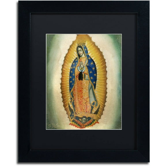 Trademark Fine Art "The Virgin" Canvas Art by Masters Fine Art, Black Matte, Black Frame