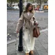 thumbnail image 2 of 2024 elegante solapa cintura alta cinturón abrigo suelto mujeres de manga larga bolsillo sólido abrigos Otoño Invierno nuevas señoras calle prendas de vestir cálidas, 2 of 5