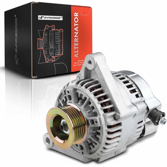 A-premium Alternator Compatible with Toyota Corolla 1998-2002 & Chevrolet Prizm 1998-2002, 80Amp 12V Clockwise 6-Groove Pulley, Replace# 101211-9960, 270600D010