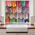 thumbnail image 2 of Ambesonne Moroccan Kitchen Curtains, Traditional Colorful, 55"x36", Multicolor, 2 of 3
