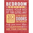 thumbnail image 2 of Marrott, Stephanie 15x18 Black Ornate Wood Framed with Double Matting Museum Art Print Titled - Bedroom Rules II, 2 of 4