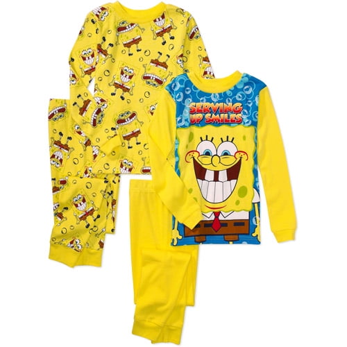 nickelodeon nickelodeon boys spongebob squarepants 4 piece