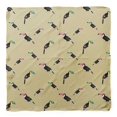 thumbnail image 4 of Bimba Beige Toucan Bird Pure Silk Printed Scarf Dupatta Head Neck Wrap Bandanas For Women 40 x 80 Inches, 4 of 6