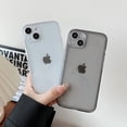 thumbnail image 4 of Case for iPhone 14 6.1 inch,Clear Soft Silicone Bumper Protective Retro Color Transparent Shockproof Phone Case - Blue, 4 of 6