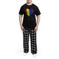 thumbnail image 5 of CafePress - Safe Space Middle Men's Dark Pajamas - Men's Dark Loose Fit Cotton Pajama Set, 5 of 7