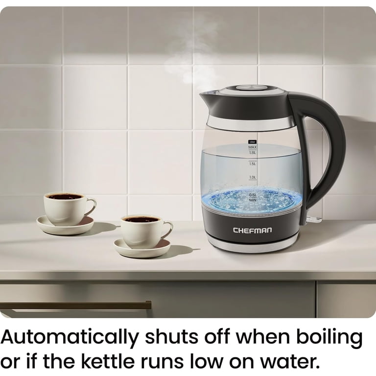 Chefman Rapid-Boil 1.8L Electric Kettle with LED Indicator photo 2