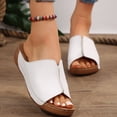 thumbnail image 5 of Mepaouo Summer Sandals for Women 2025 Platform Wedge Slides Arch Support Orthotic Casual Walking Shoes, 5 of 7
