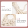 thumbnail image 2 of SHISUYAN Macrame Ukulele Hanger Cotton Rope Macrame Wall Mount Hanger Guitar Holder, 2 of 8