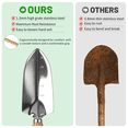 thumbnail image 6 of Gardening Tool Set, 5 Pack Gardening Hand Tools Includes Trowel, Transplanter, Cultivator, Weeder, and Hand Rake with Ergonomic Handle, Stainless Steel Material, Rust-Proof Garden Tools Set, 6 of 7