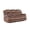 Brown, variant on New Classic Furniture Morello Fabric Sofa with Dual Recliners in Gray