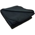 thumbnail image 3 of Solid Color 90"L x 60"W Fleece Throw Blanket for Fall, Winter, Spring, Summer, Men, Women, Homeless, Charity Donation Drives in Black, 3 of 7