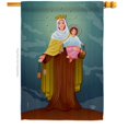 thumbnail image 1 of Ornament Collection H190049-BO Modonna with Child Religious Faith Double-Sided Garden Decorative House Flag, Multi Color, 1 of 1