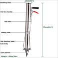 thumbnail image 4 of INTBUYING Single Shank Hand-Held Seedling Transplanting Tool Stainless Steel, 4 of 9