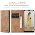 thumbnail image 3 of CaseMe Leather for Samsung Galaxy A15 4G/5G Case, Flip Wallet Leather Case with Card Holder Magnetic Closure Shockproof Kickstand Protective Phone Cases Cover for Samsung Galaxy A15 4G/5G 6.5-inch, 3 of 11