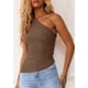thumbnail image 3 of Musculosa PRETTYGARDEN Mujer Verano 2025 Y2K Un Hombro, 3 of 6