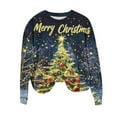 thumbnail image 4 of Amidoa Winter Ladies Sweatshirts Crewneck Ugly Christmas Sweatshirts Graphic Funny Trendy Tops for Women 2025 M, 4 of 6